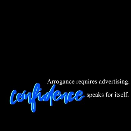 Arrogance vs Confidence
