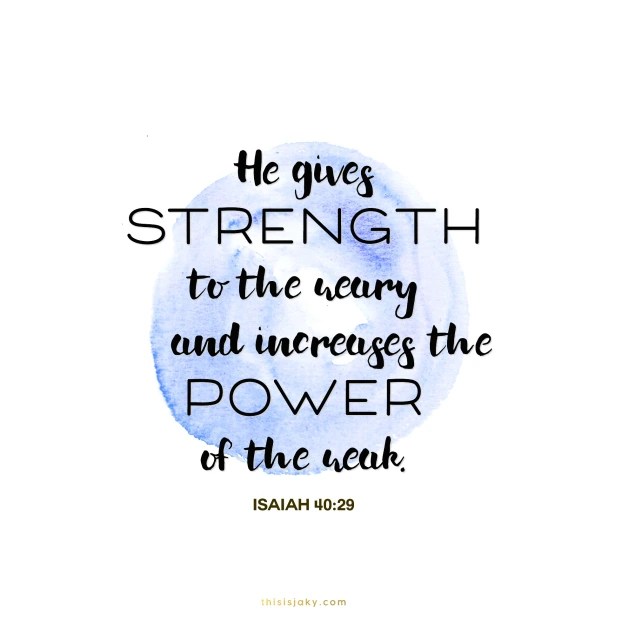 Strength when you have&nbsp;none.