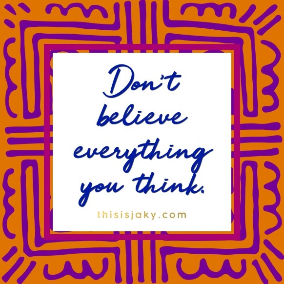 Feelings aren’t facts.