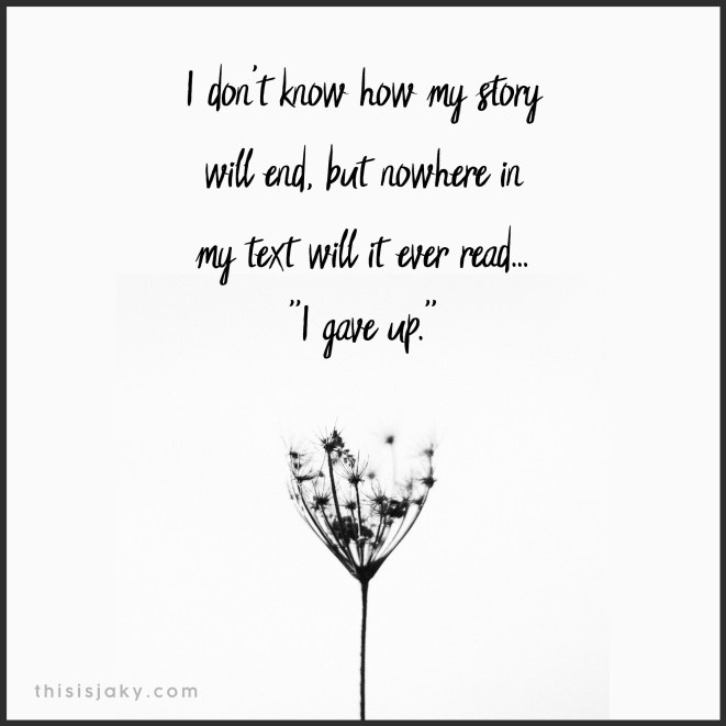 dont give up